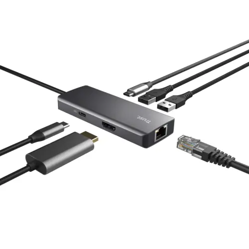 Adaptor multiport Trust Dalyx 6-in-1 USB-C HDMI