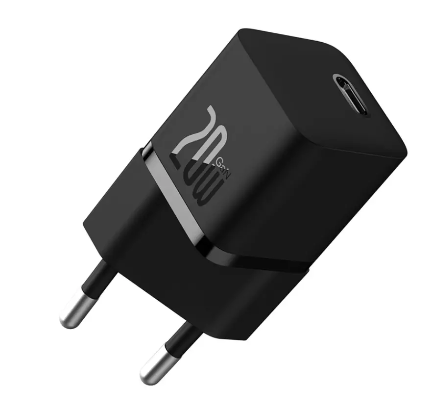 Încărcător rețea Baseus GaN5 mini, 20W, USB Type-C, negru