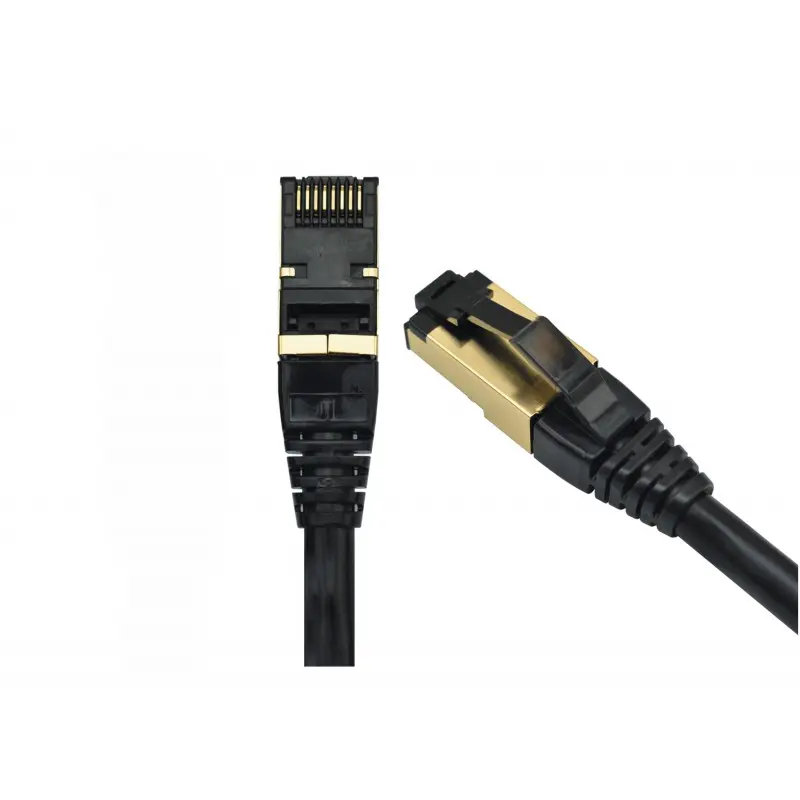 Patchcord FFTP RJ45 RJ45 Cat 8 LSZH 10m negru Emtex