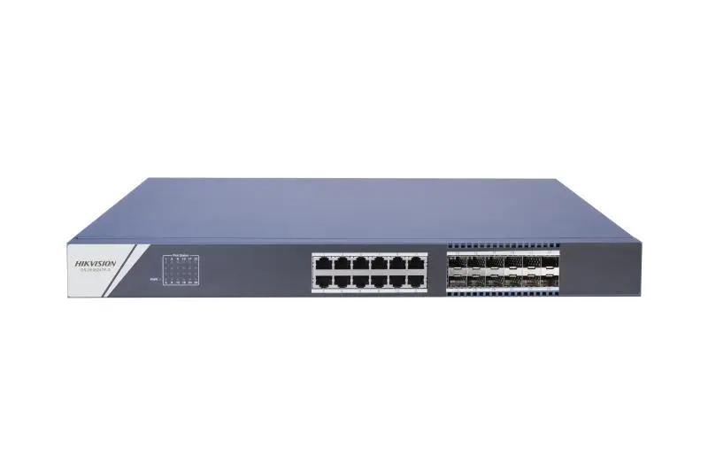 SWITCH 24 PORTURI  12 PORTURI SPF „DS-3E0524TF(B)” (timbru verde 2 lei)