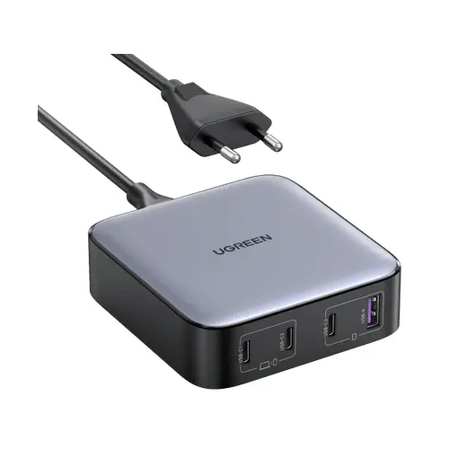 Incarcator retea Ugreen, Nexode CD328 Quick Charge 100W GaN, 1 x USB, 3 x USB Tpe-C, gri