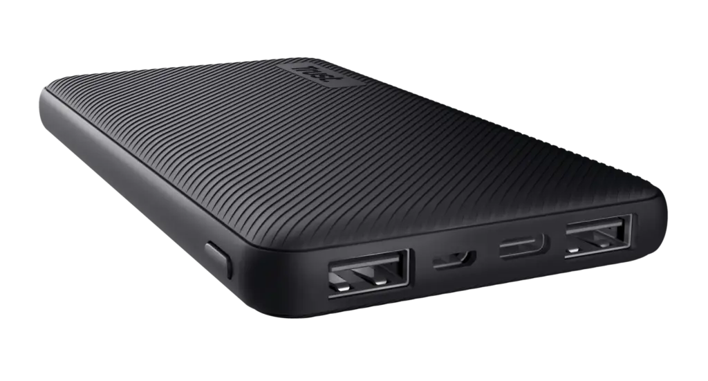 Acumulator extern Trust Primo 10000 mAh negru ultra-subțire