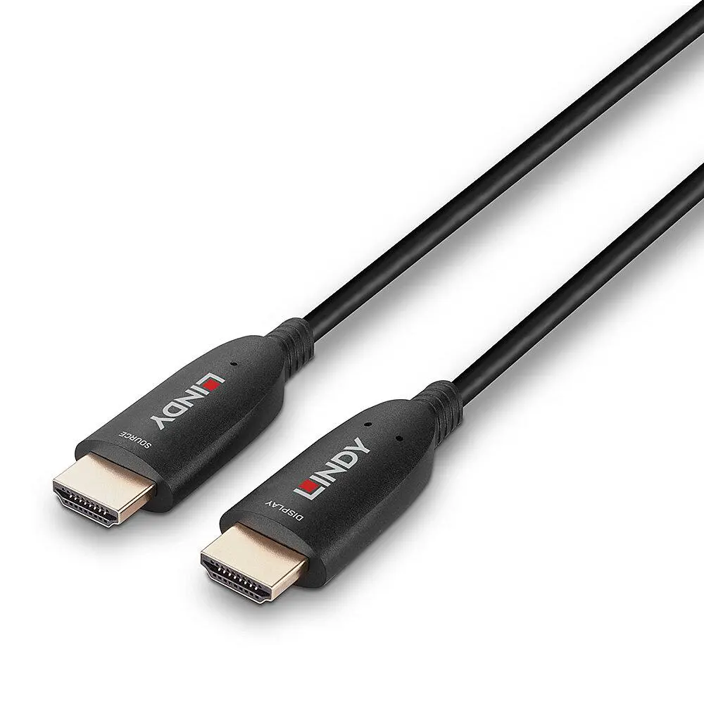 Cablu HDMI Lindy 20m optic hybrid 8K60 negru