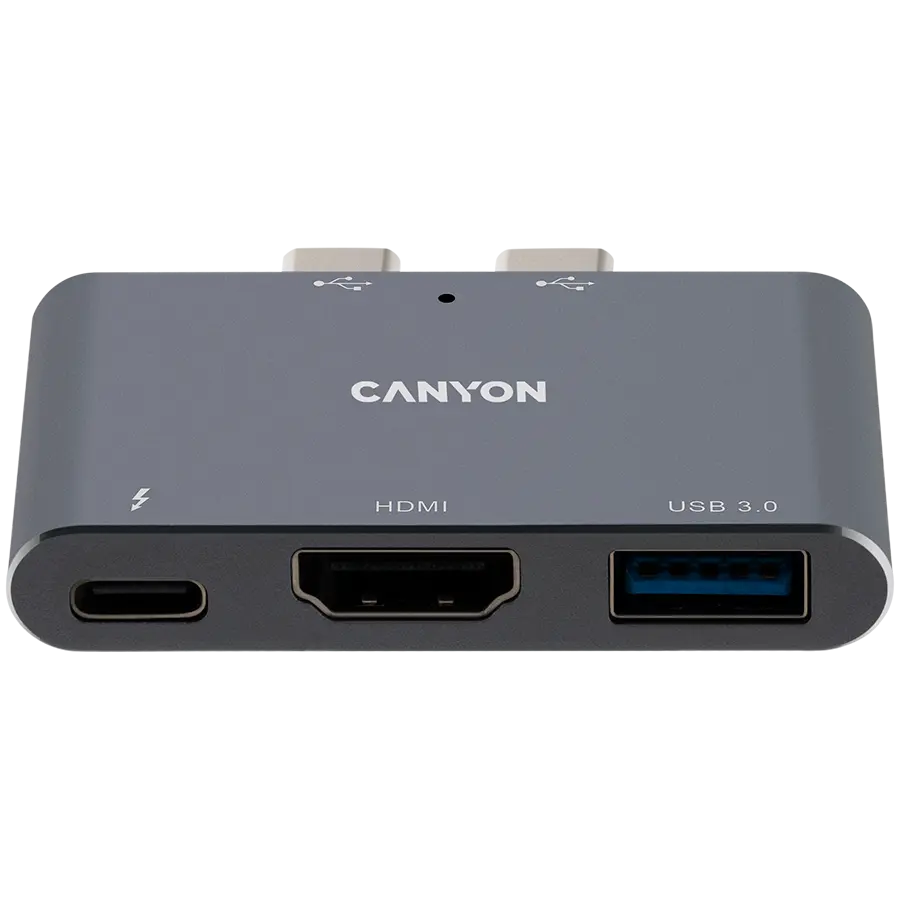 Hub USB Canyon DS-1 3in1 Thunderbolt 3 Space Grey