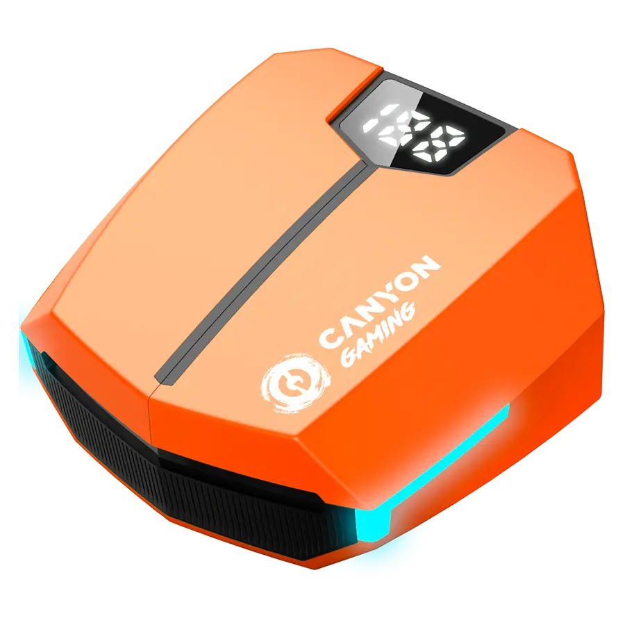 Casti True Wireless Gaming Canyon Doublebee GTWS-2, Orange, CND-GTWS2O