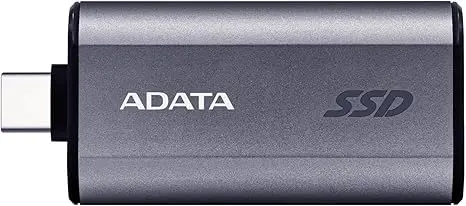 SSD extern ADATA SC750 500 GB USB-C metalic