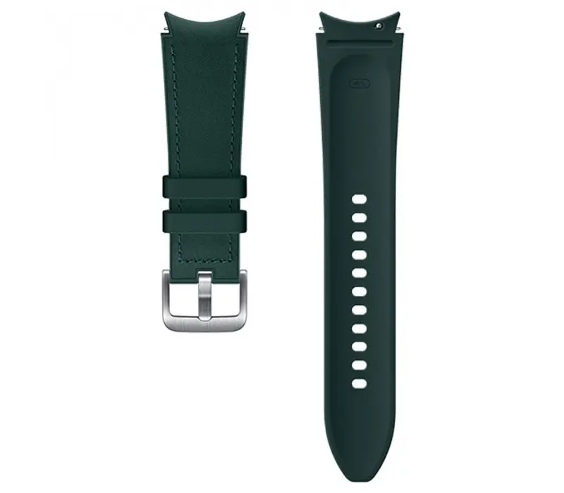 Curea Samsung Hybrid Leather Galaxy Watch4 verde M L 20mm