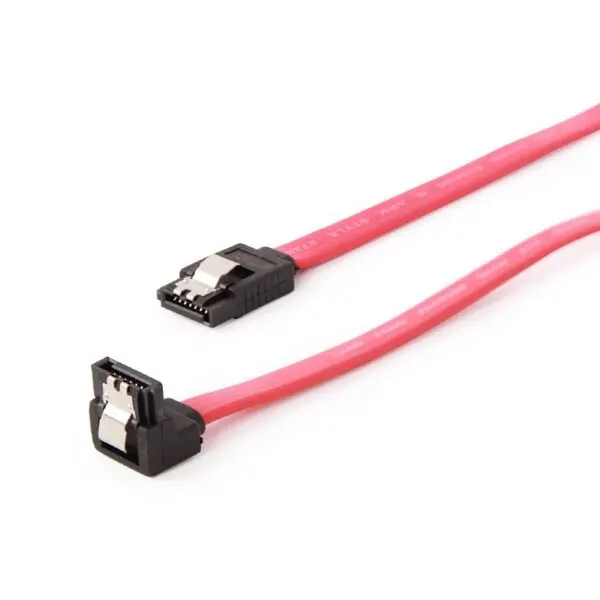 Cablu date Spacer SATA 3 90 grade 30cm metal clips SPIC-SATA-SATA90-0.3m