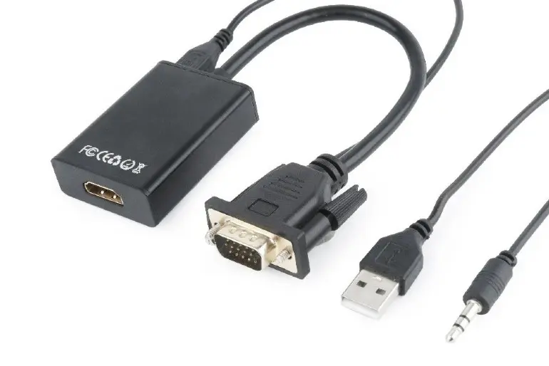 Adaptor video Gembird A-VGA-HDMI-01 VGA la HDMI 15cm