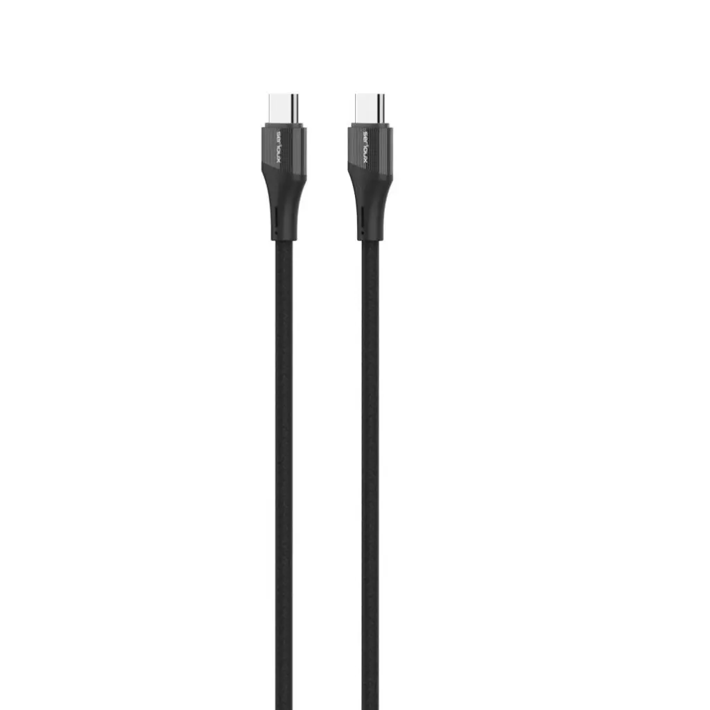 Cablu Serioux Type-C 100W 1m Negru USB-C la USB-C
