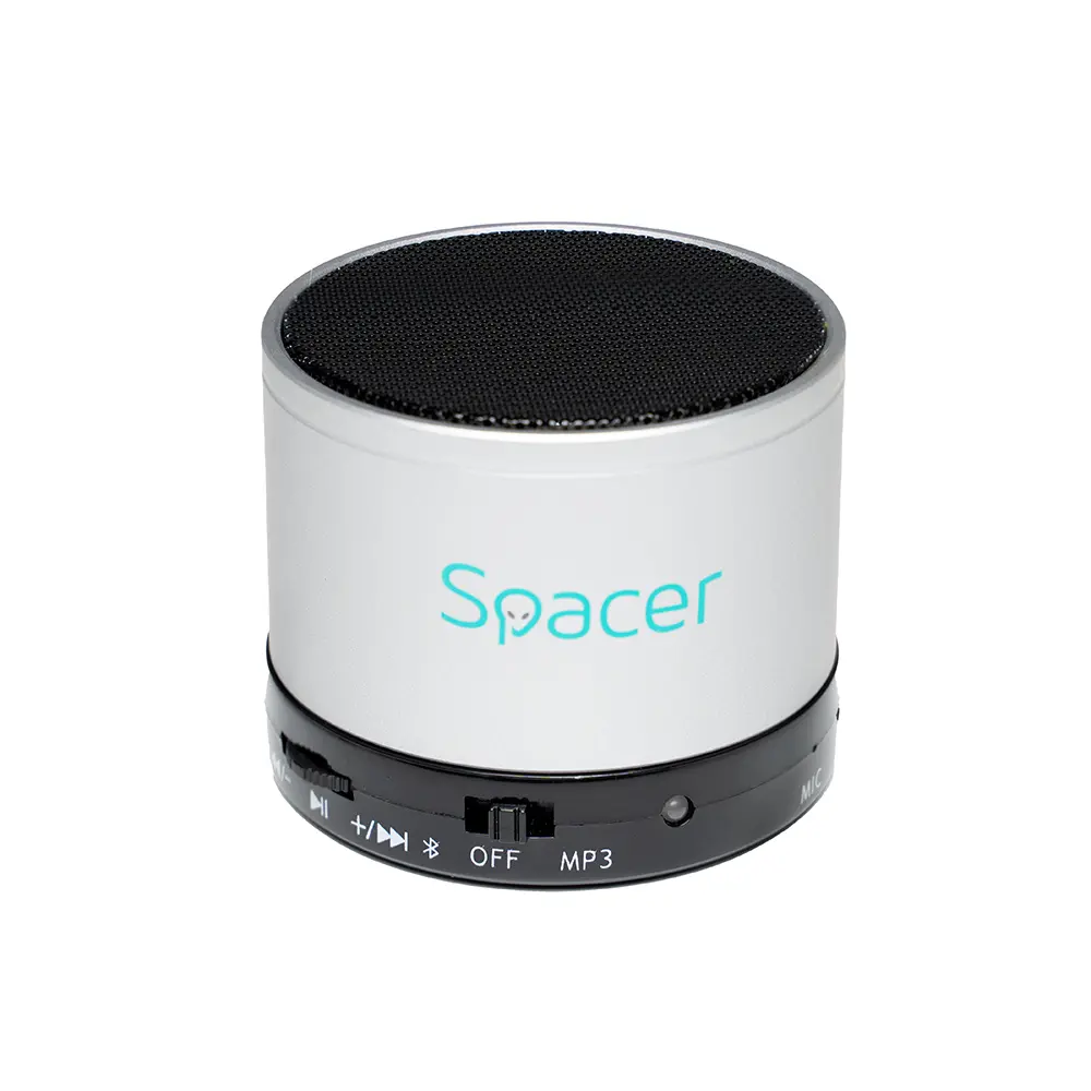 Boxă portabilă Spacer Topper 3W argintiu