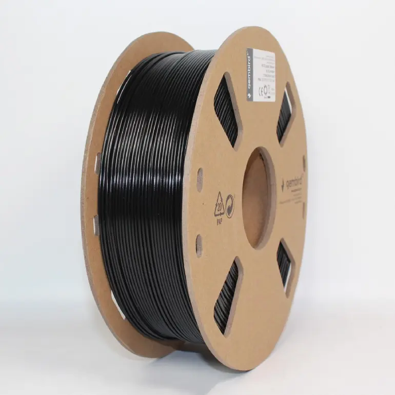 Filament PETG Gembird negru 1 kg 1.75 mm 3DP-PETG1.75-01-BK