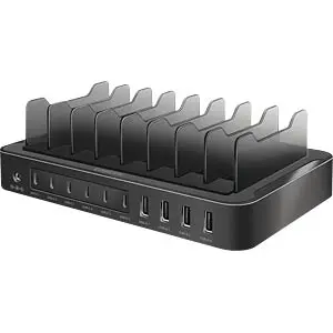 Stație încărcare Logilink PA0327 120W 10 porturi negru