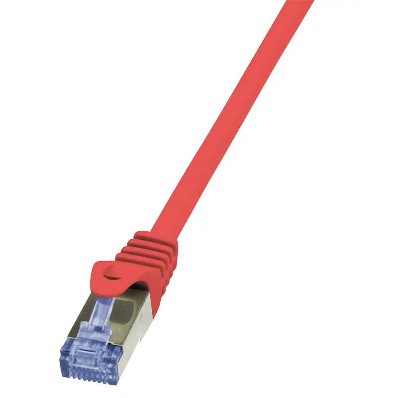 Cablu S/FTP LOGILINK Cat6a, LSZH, cupru, 7.5 m, rosu, AWG26, dublu ecranat CQ3084S