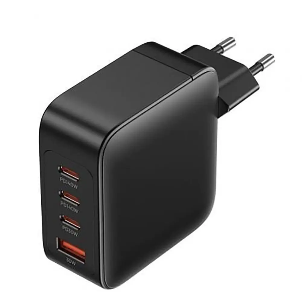Încărcător rețea Vention FEIB0-EU 140W negru GaN 4 porturi USB-C+C+C+A