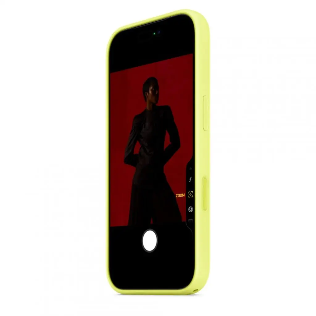 Husă silicon MagSafe Apple iPhone 17 Pro Neon Yellow