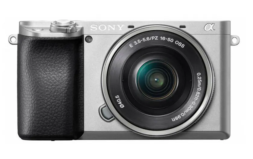 Aparat foto Mirrorless Sony Alpha A6100, 24.2MP, 4K, Silver + Obiectiv 16-50mm