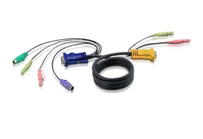 Cablu KVM ATEN 2L-5302P PS/2 SPHD audio 1.8 m