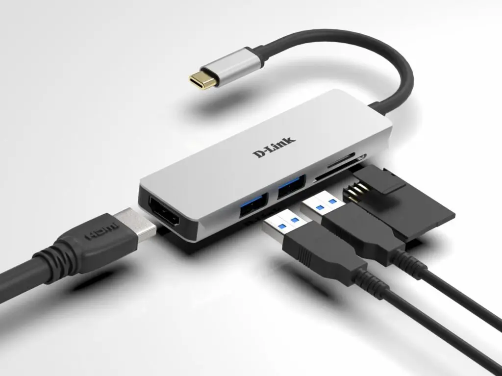 Hub USB-C D-Link DUB-M530 5-în-1 HDMI Argintiu
