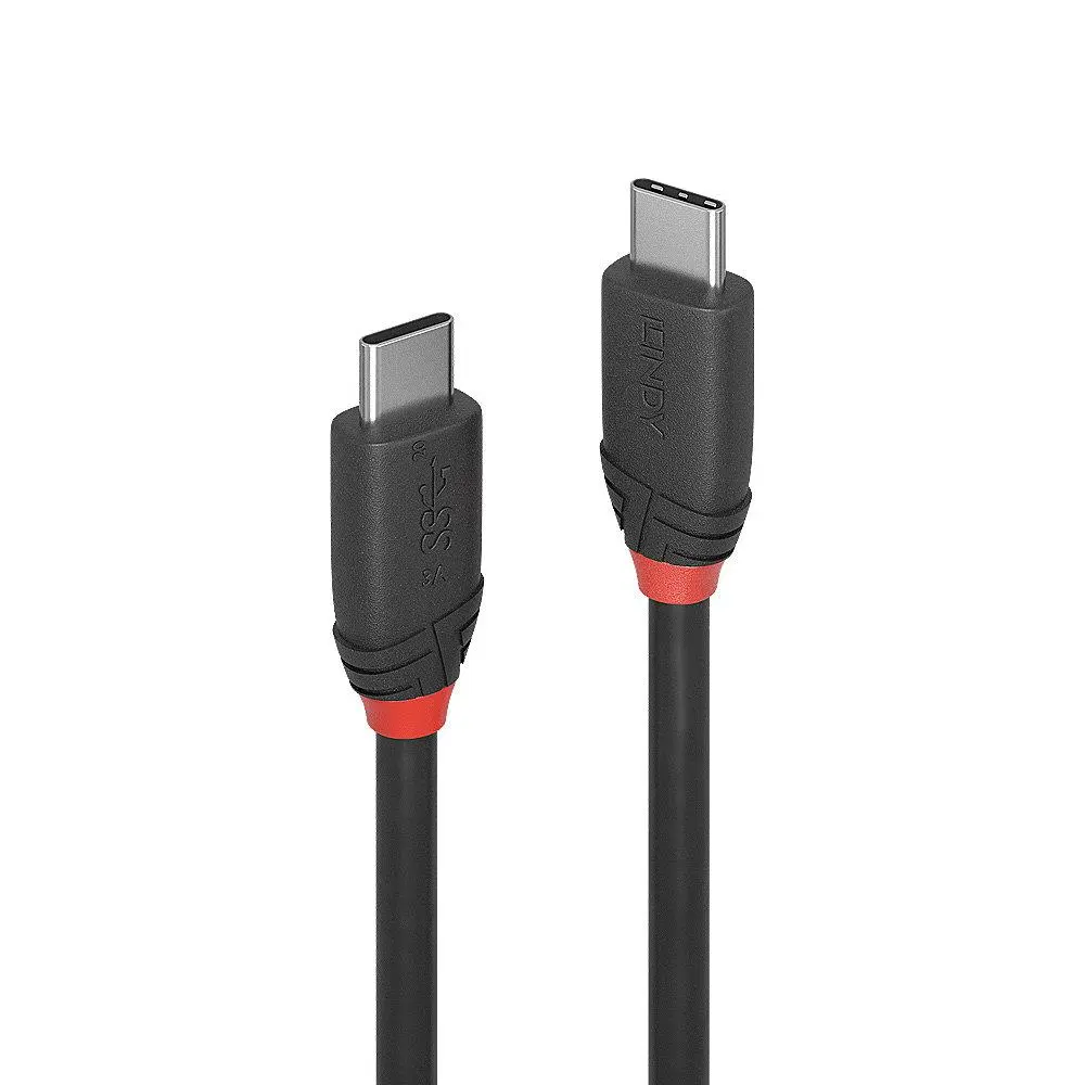Cablu USB-C Lindy 1 m negru 60W 20Gbps