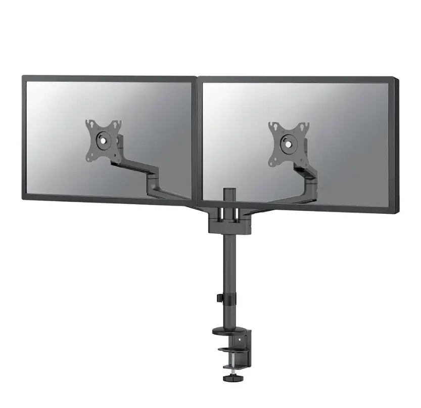 Suport de masa pentru monitor, Neomounts, clema / surub – 43,2 cm (17″) – 68,6 cm (27″) – 100 x 100 mm, reglare inaltime, negru