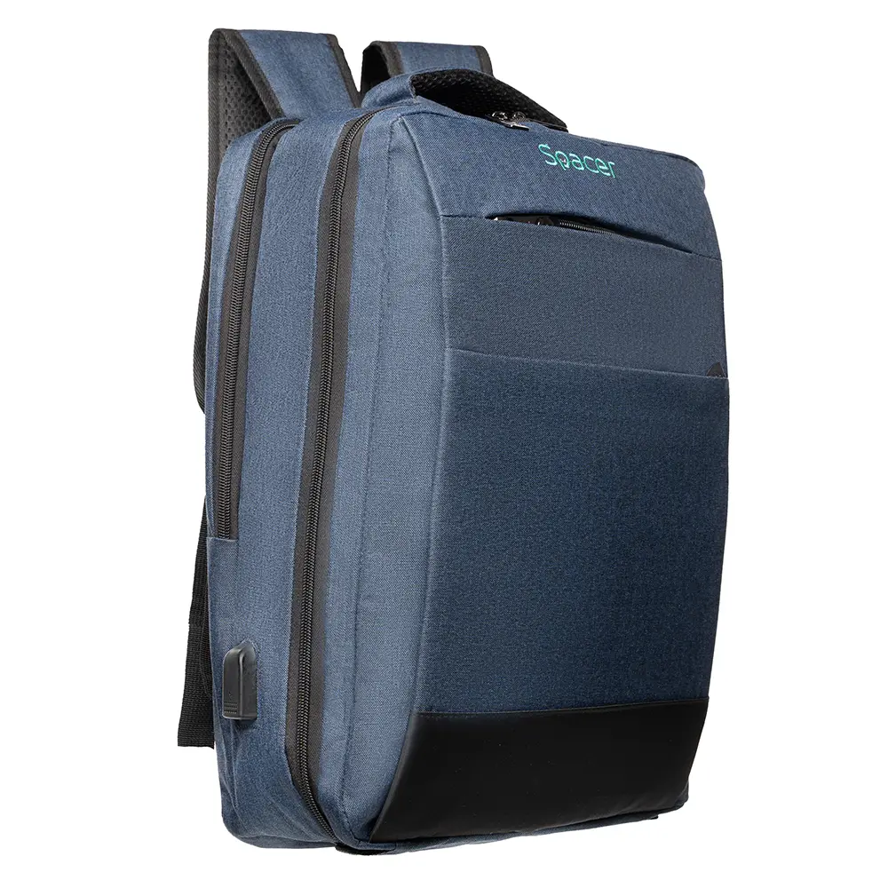 Rucsac Spacer New York 17 albastru waterproof