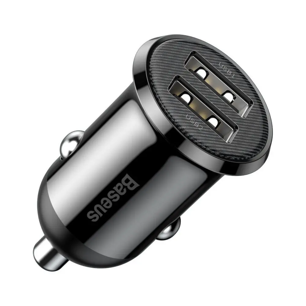 Încărcător auto Baseus Grain Pro 2x USB 4 8A negru