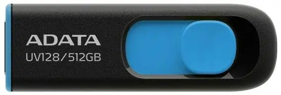 Memorie USB ADATA UV128, 512GB, USB 3.2 Gen1, negru/albastru