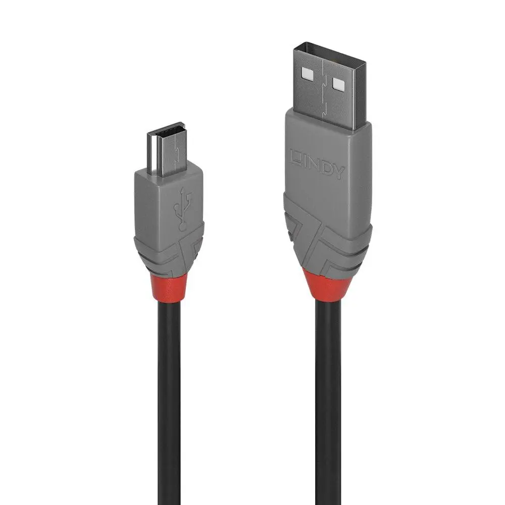 Cablu Lindy 5m USB Mini B Anthra Line