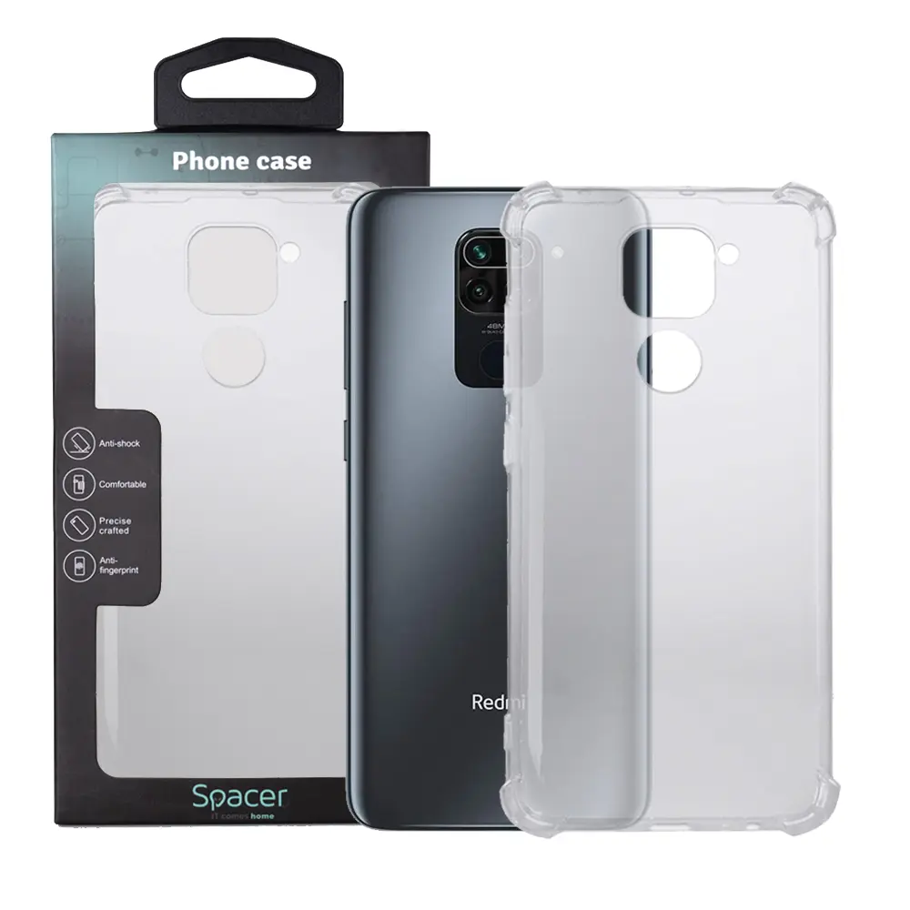 Husă Spacer Xiaomi Redmi Note 9 TPU transparentă
