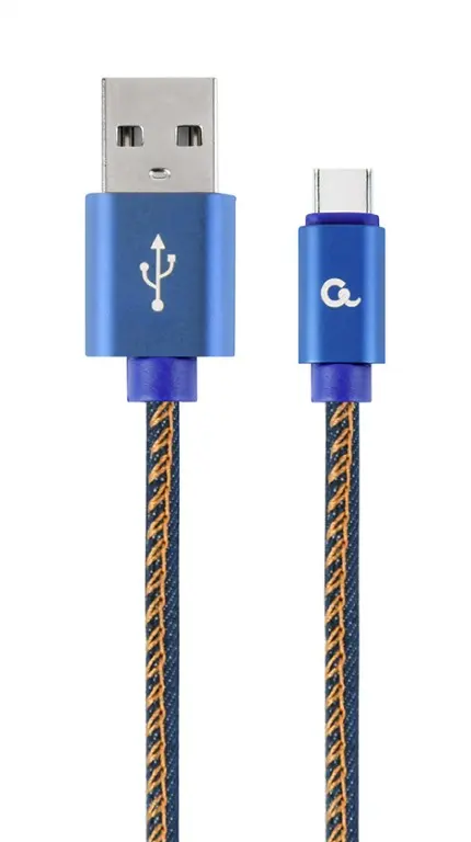 Cablu Gembird USB-C 2m negru-galben CC-USB2J-AMCM-2M-BL