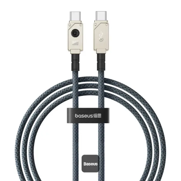 Cablu Baseus Unbreakable USB-C 100W 1m alb