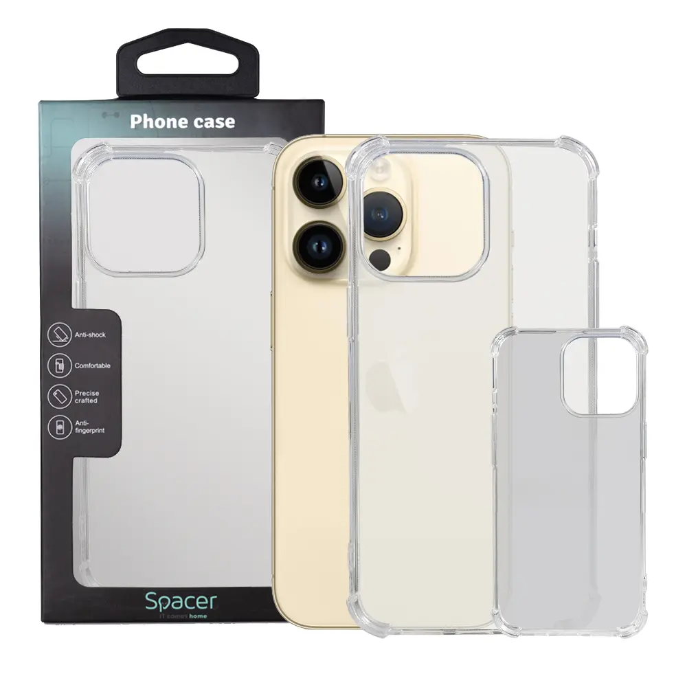 Husa Spacer iPhone 14 Pro Max TPU transparenta