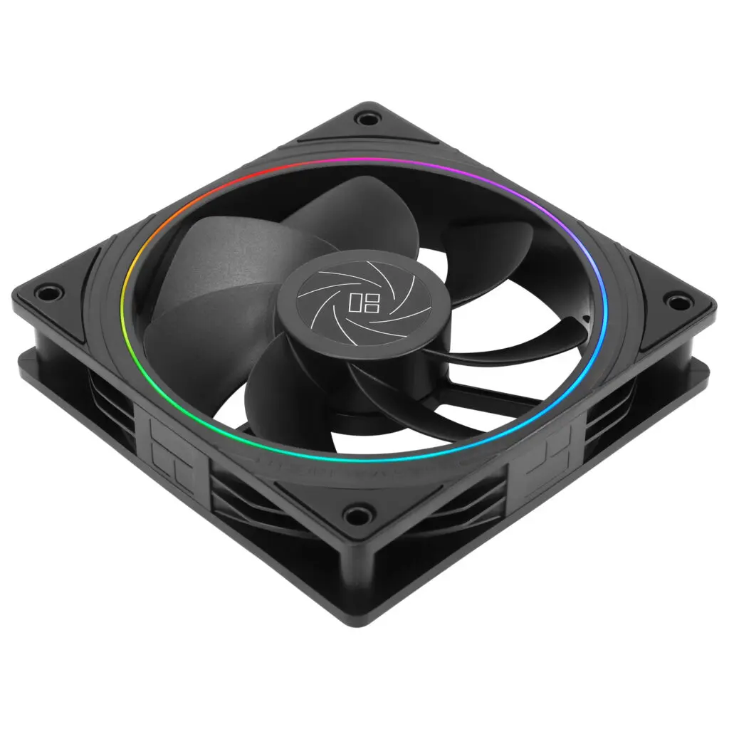 Ventilator Thermalright „TL-S12R”, 120mm, 1500 RPM, S-FDB Bearing, 47.6 CFM, LED ARGB, 4pin PWM, negru