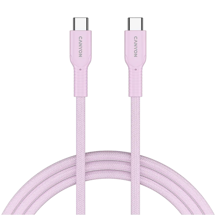 Cablu de date Canyon OnWire 60CL 1m Roz