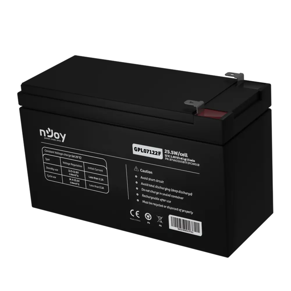 Baterie UPS nJoy GPL07122F 12V 7Ah AGM