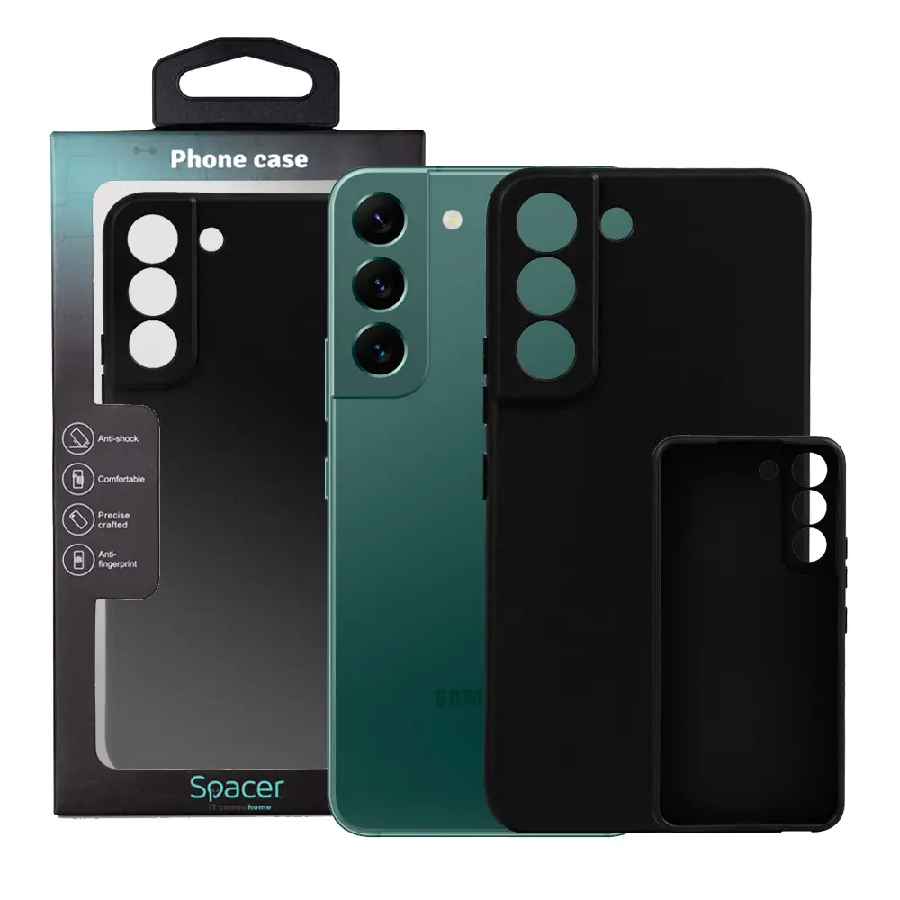 Husă Spacer Samsung Galaxy S22 TPU neagră