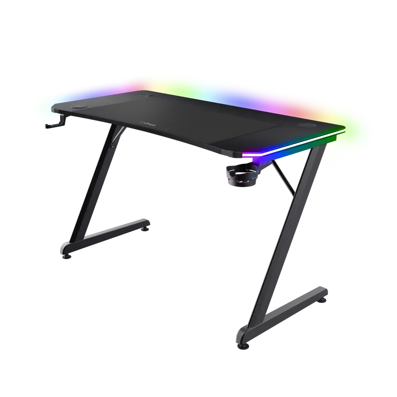 Birou gaming Trust GXT 710 Luminus PRO RGB 120x60x74 cm