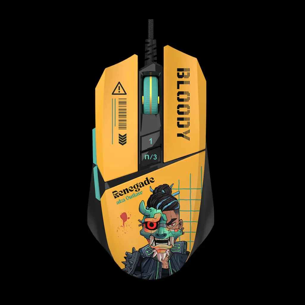 Mouse cu fir A4Tech Bloody W63 Max Renegade Sunset 12000 DPI RGB