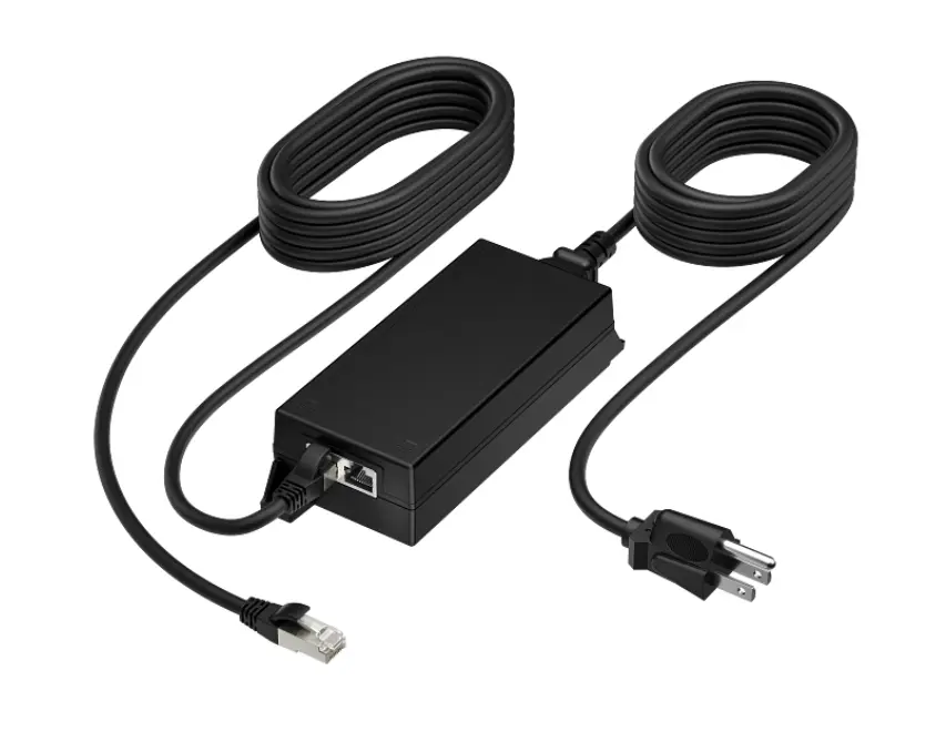 Adaptor PoE Poly HP B5NH6AA 65W, PoE++ 2.5G, cablu CAT6A 3,66 m