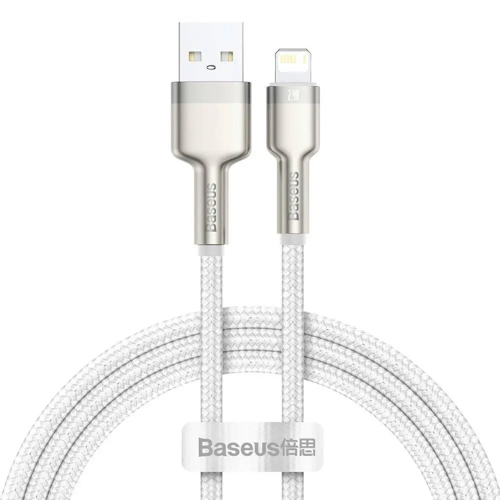 Cablu Baseus CALJK-A02 USB Lightning 1m 2-4A alb