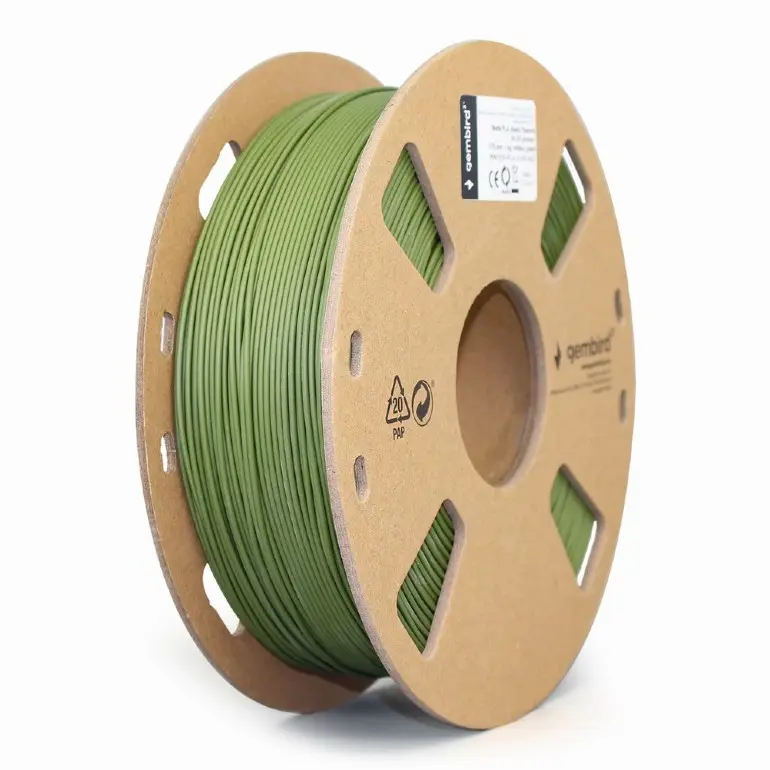 Filament Gembird PLA mat verde 1 kg, 1.75 mm