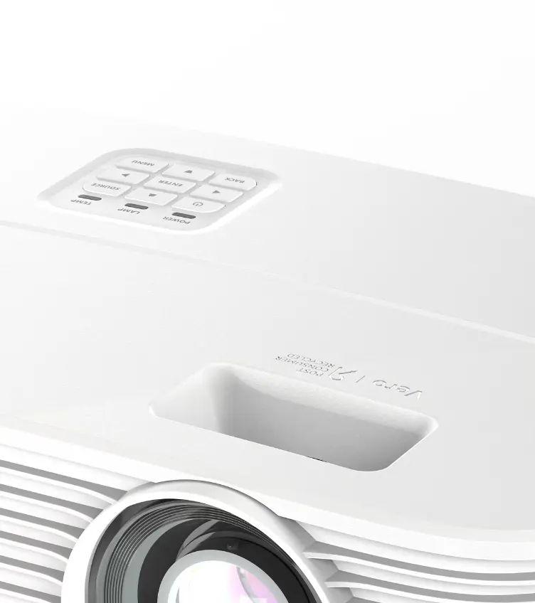 Proiector Acer P1558i, DLP, Full HD 1920×1080, 5200 ANSI Lumeni, alb, 31.3×23.6×11.3cm