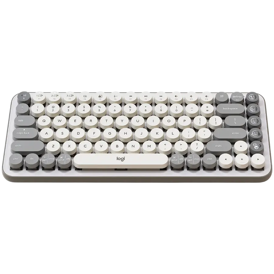 Tastatură wireless Logitech POP Icon Keys off-white
