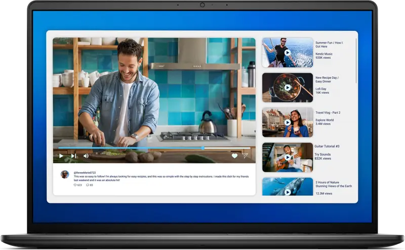 Laptop Dell 16 DC16250 Core 7 150U 16GB 1TB Win11 Pro