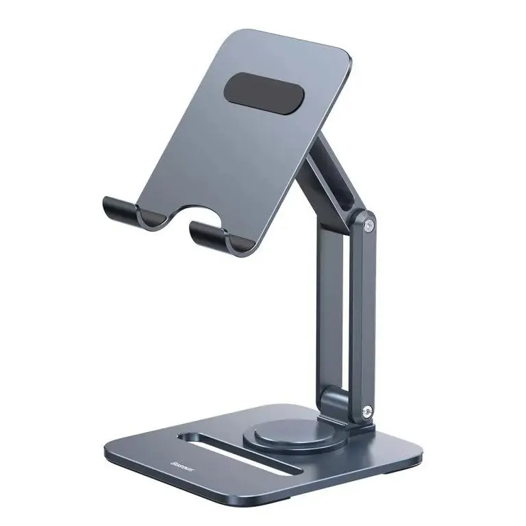 Suport pentru tableta, Baseus, Pliabil, Metal, Gri inchis