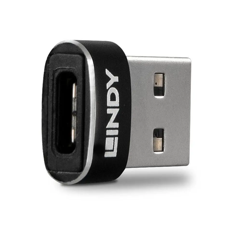 Adaptor Lindy 41884 USB Type A Type C negru