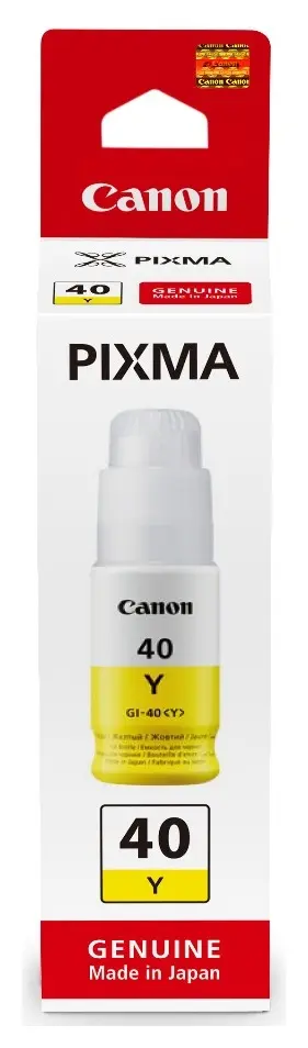 Sticlă cerneală Canon GI-40Y galben original PIXMA G6040 G5042
