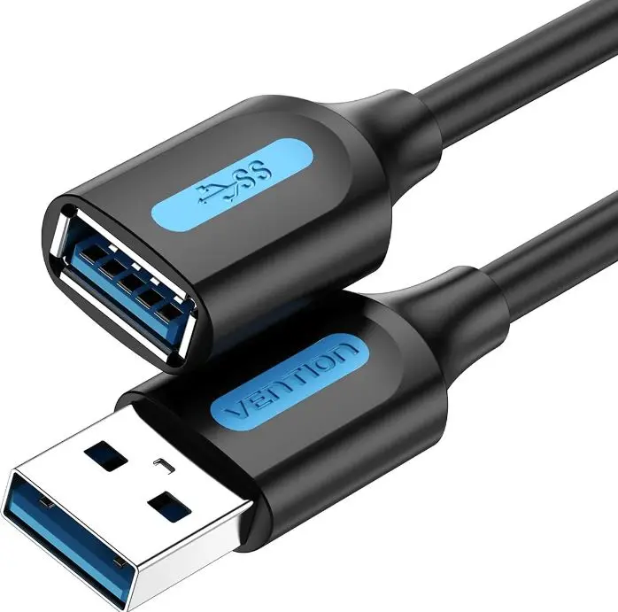 Cablu prelungitor USB 3.0 Vention CBHBI tata-mama 3m PVC negru