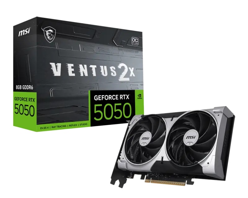 Placă video MSI RTX 5050 VENTUS 2X OC 8GB GDDR6